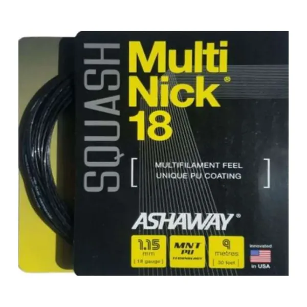 Ashaway MultiNick 18 Squash String Set