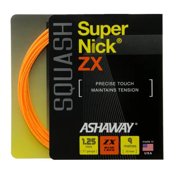 Ashaway SuperNick ZX Squash String Set