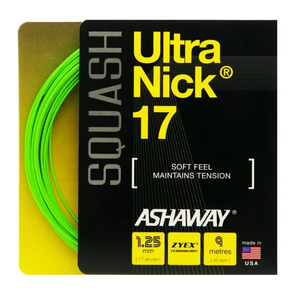 Ashaway UltraNick 17 Squash String Set