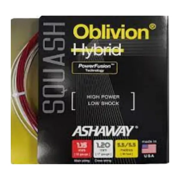 Ashaway Oblivion Hybrid Squash String Set
