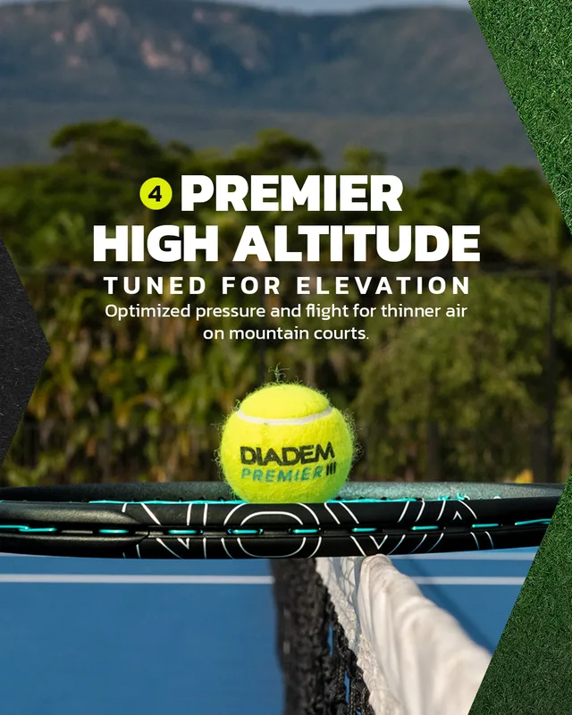 Diadem Premier ITF Tennis Ball, High Altitude Extra Duty